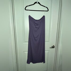 Elegant tube top Purple Dress